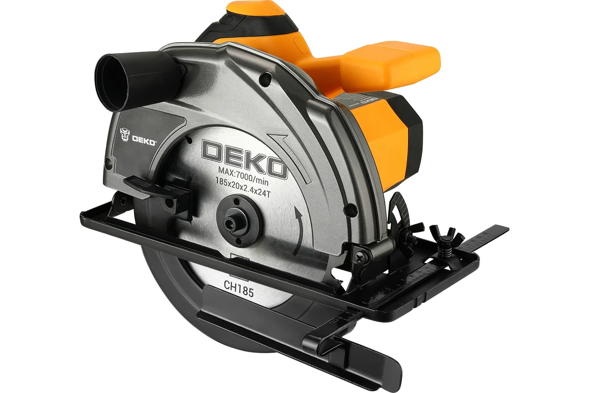 Дисковая (циркулярная) пила DEKO DKCS1800 1800Вт, 185мм диск