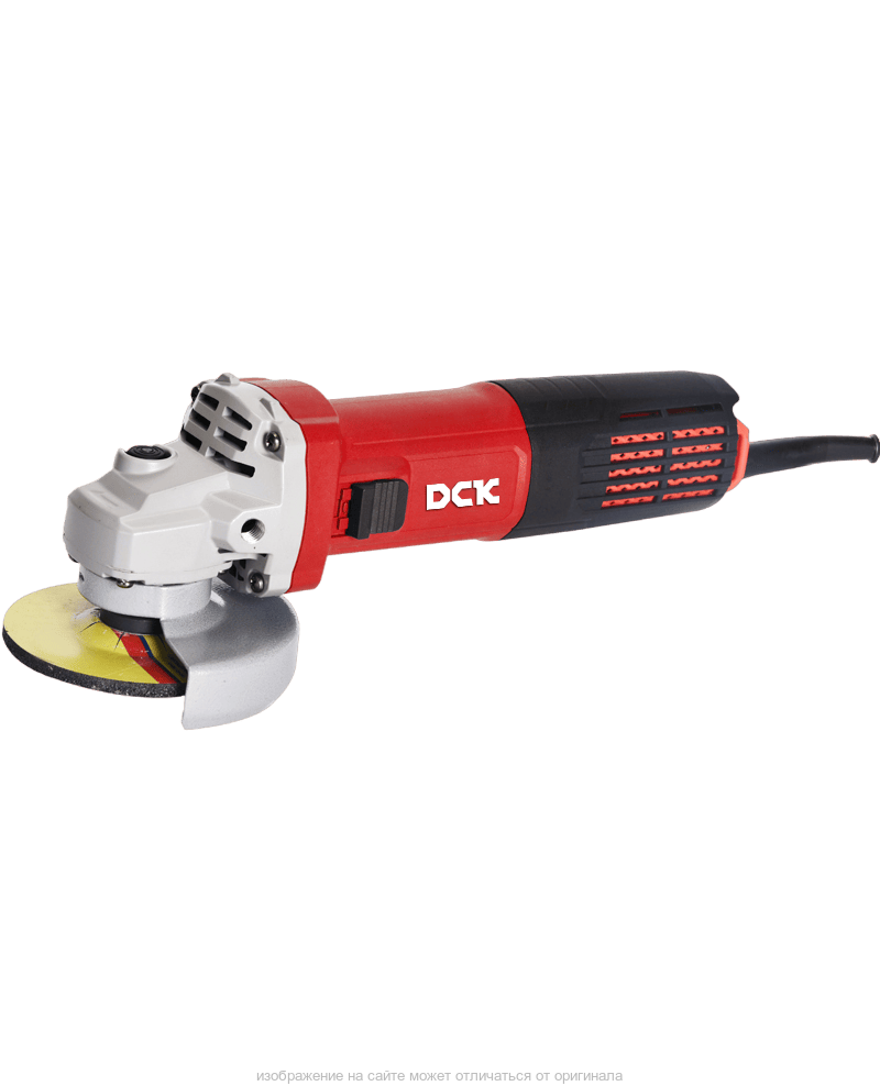 Машина шлифовальная угловая DCK KSM10-125, 1100Вт, 125мм, пылезащита, усиленые шестерни.
