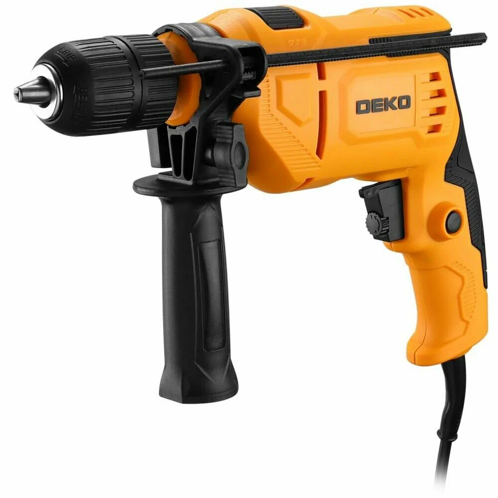 Дрель ударная сетевая DEKO DK600ID с быстрозажимным патроном, 600 Вт