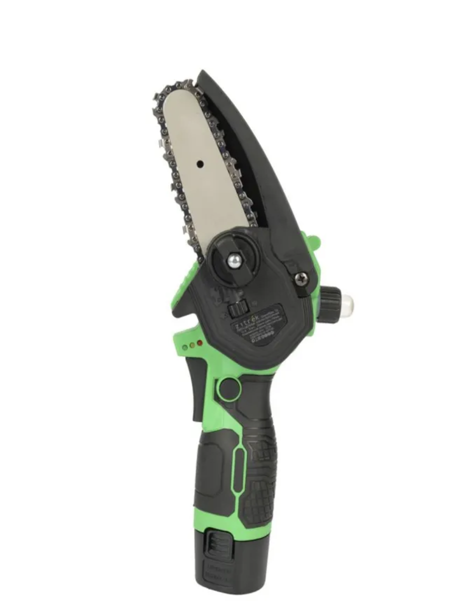 Пила цепная аккумуляторная Zitrek GreenSaw 12 (12В, 1,5Ач Li-ion аккум, 2шт, ЗУ)