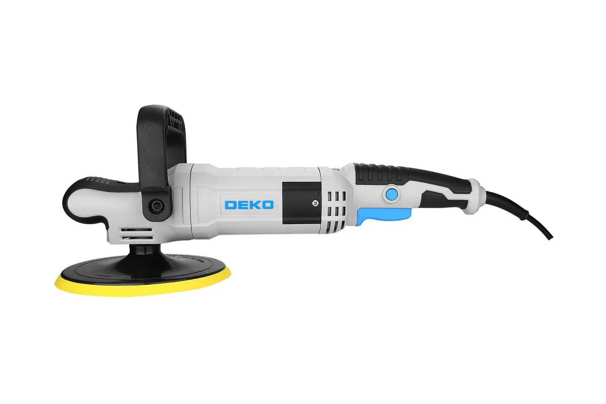 Шлифмашина полировальная сетевая DEKO P1500-D PRO, 180мм, 1500 Вт