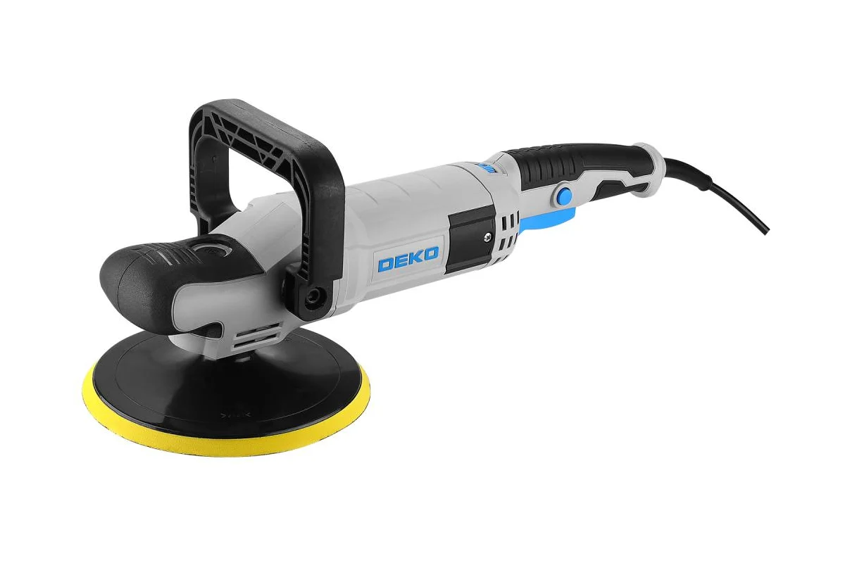 Шлифмашина полировальная сетевая DEKO P1500-D PRO, 180мм, 1500 Вт