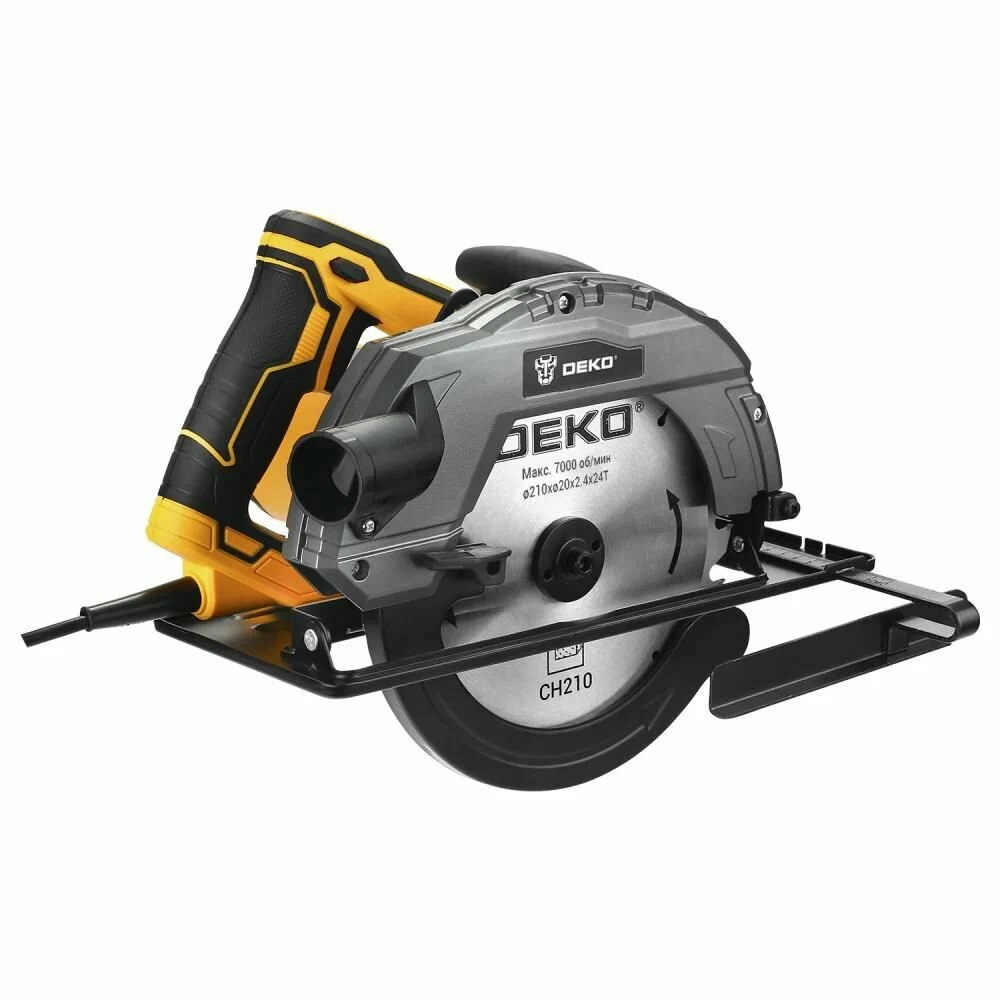 Дисковая (циркулярная) пила DEKO CS2500-D, 2500Вт, 210мм диск