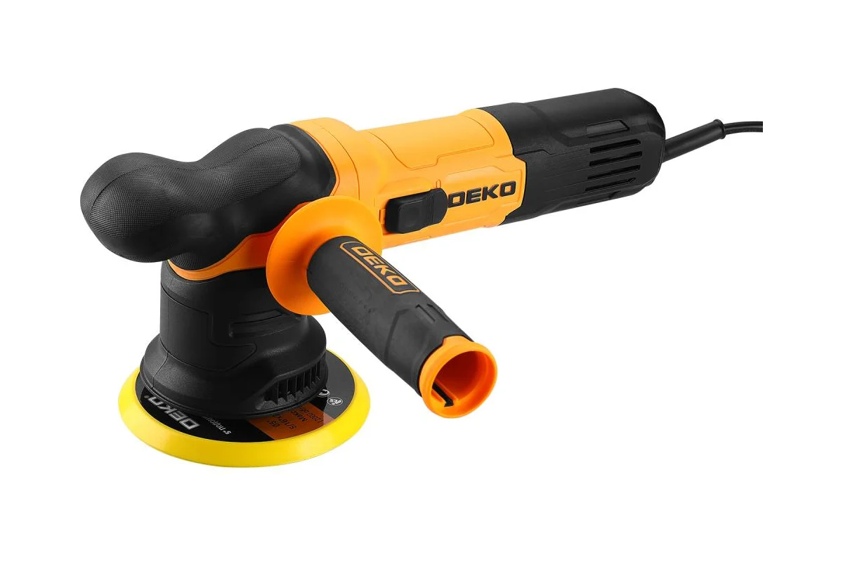 Шлифмашина полировальная орбитальная сетевая DEKO P1250-D, 125мм, 1250 Вт