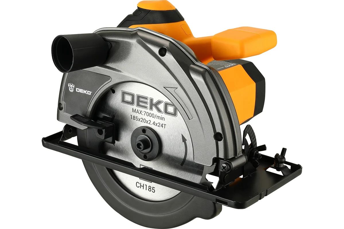 Дисковая (циркулярная) пила DEKO DKCS1800 1800Вт, 185мм диск